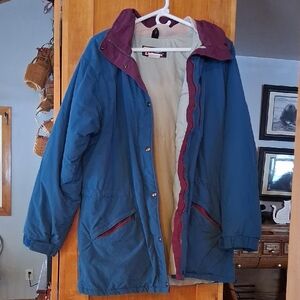 L.L. Bean Turquiose and Purple Jacket